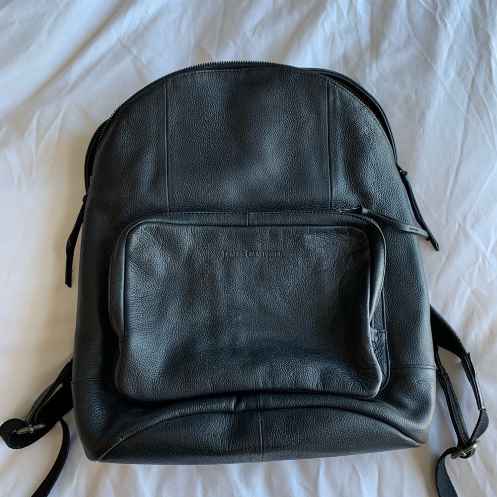 James Campbell leather backpack